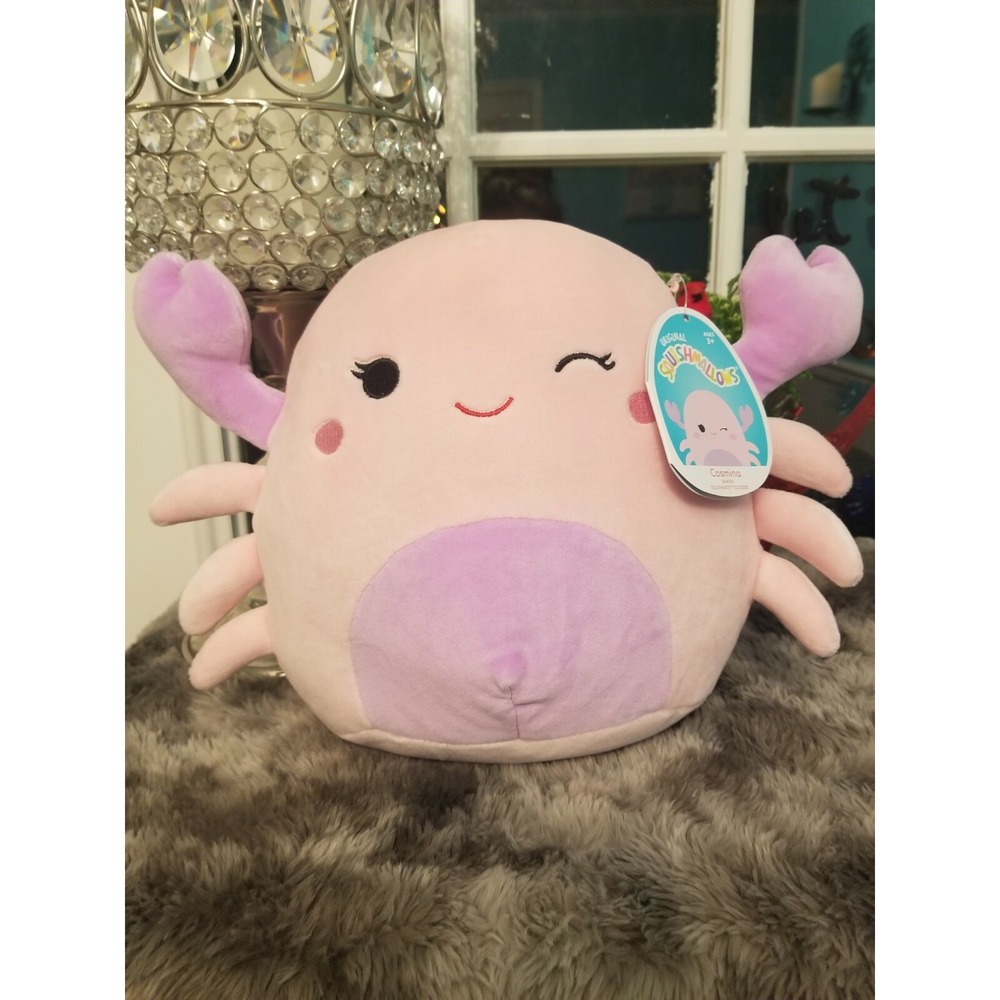 NWT Squishmallow 8" Cosmina the Pink and Purple Crab Sea Life 2021